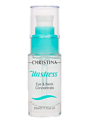 Концентрат для кожи вокруг глаз и шеи CHRISTINA Unstress Eye&Neck Concentrate